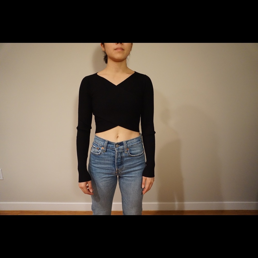 Club Monaco crop sweater